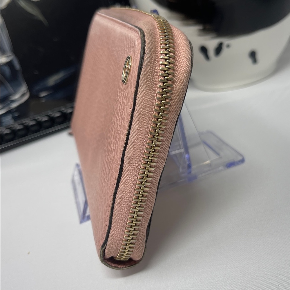 Gucci Pink Leather zipper Wallet - Picture 4 of 12